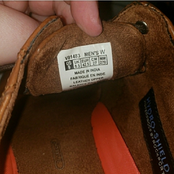 Rockport Mens‎ Oxford Leather Dress Shoes 9W EUC
